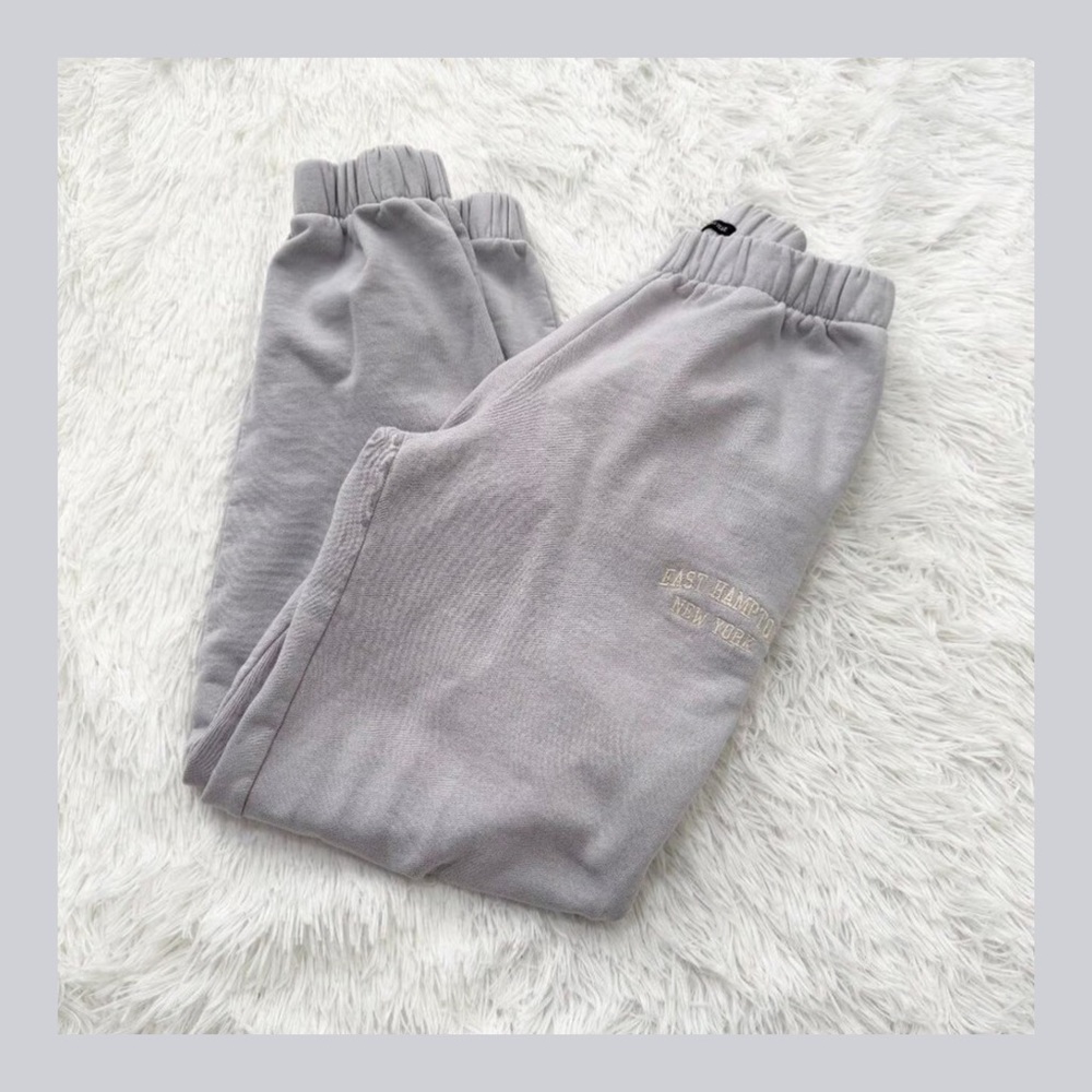 💜 Brandy Melville East Hampton Sweatpants – Lilac Purple (One Size, Excellent)